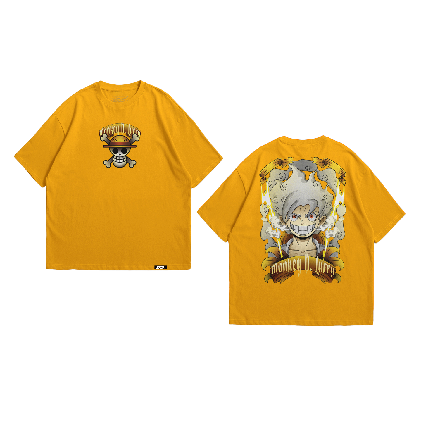Anime Shirt - One Piece - Luffy Gear 5th - Sun God Nika v4