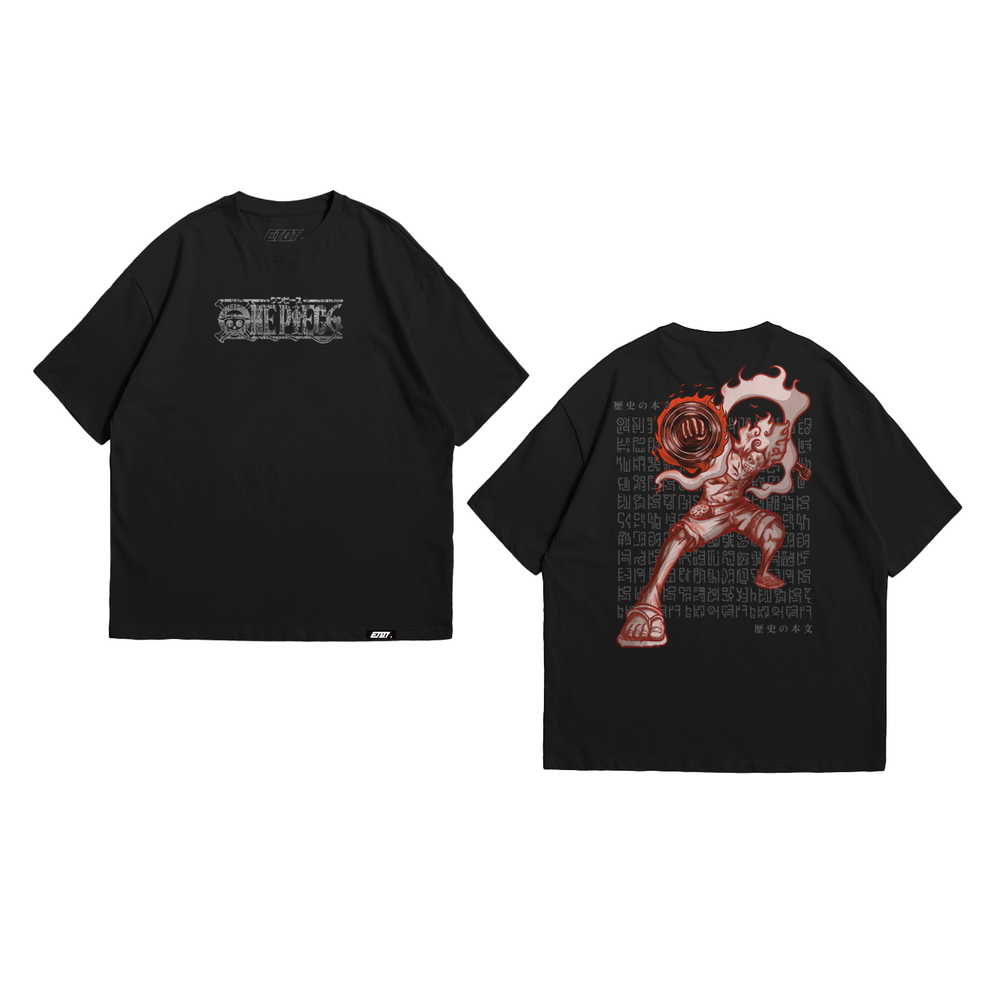 Anime Shirt - One Piece - Luffy Gear 5th - Sun God Nika v5