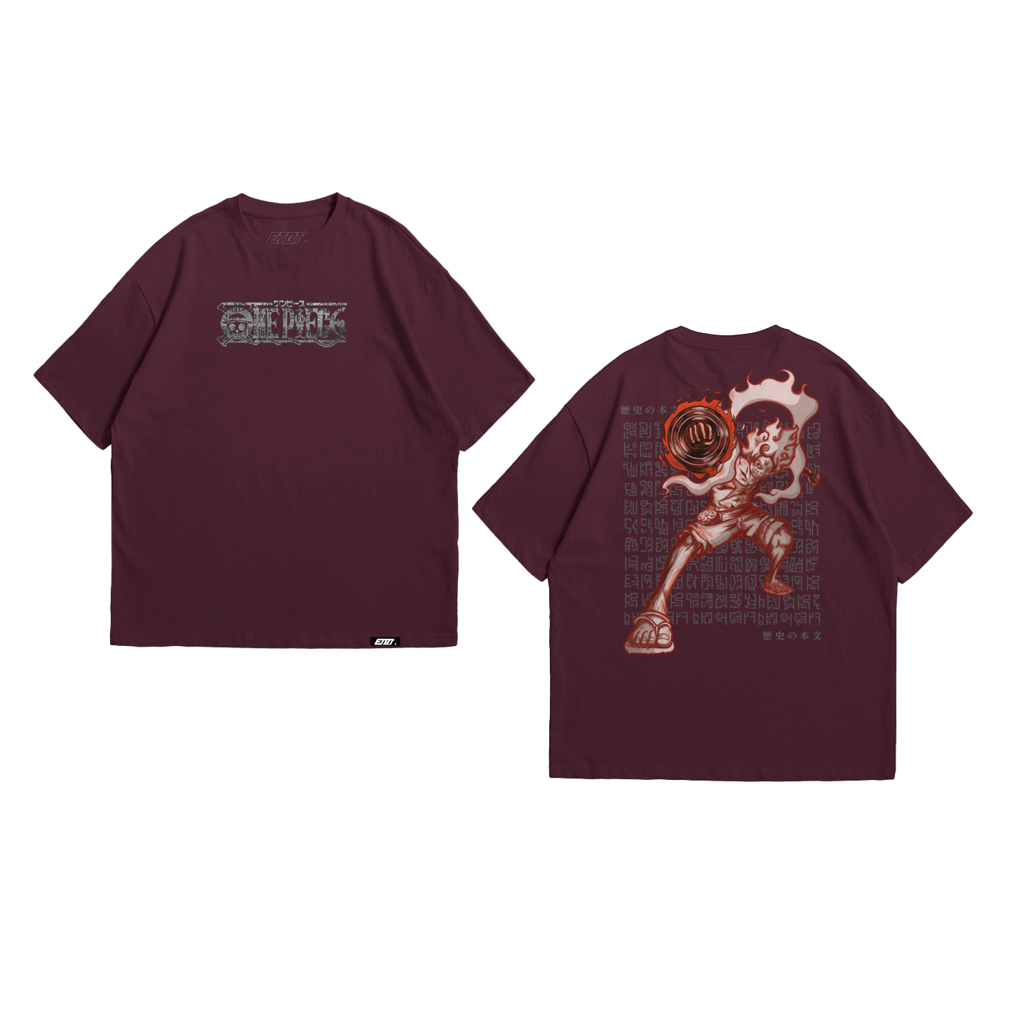 Anime Shirt - One Piece - Luffy Gear 5th - Sun God Nika v5