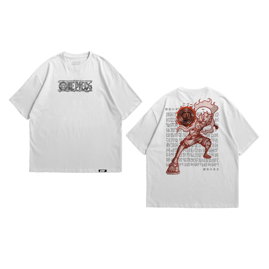 Anime Shirt - One Piece - Luffy Gear 5th - Sun God Nika v5