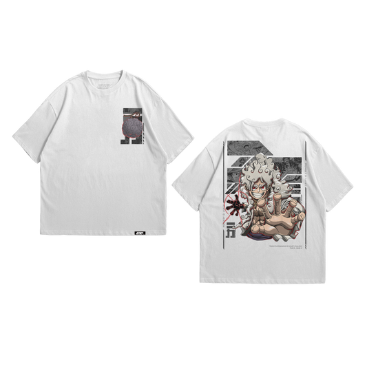 Anime Shirt - One Piece - Luffy Gear 5th - Sun God Nika v6
