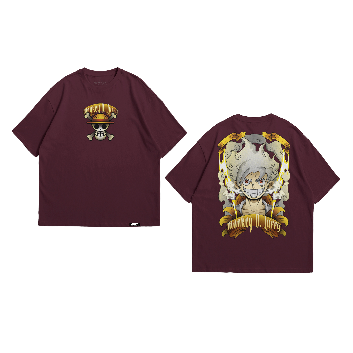 Anime Shirt - One Piece - Luffy Gear 5th - Sun God Nika v4