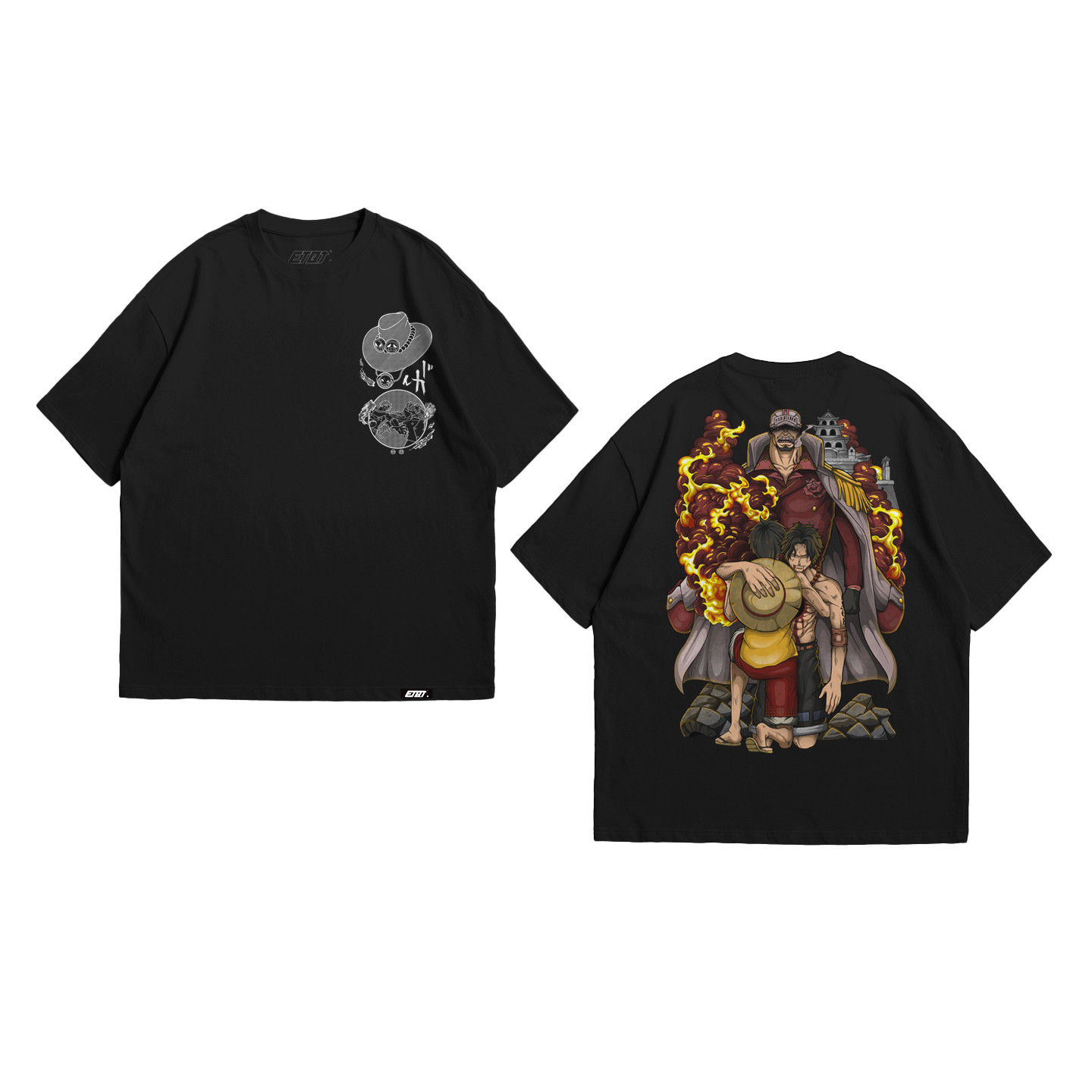 Anime Shirt - One Piece - Portgas D. Ace - The Sacrifice