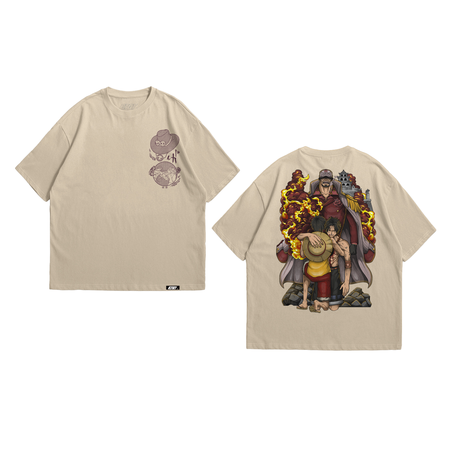 Anime Shirt - One Piece - Portgas D. Ace - The Sacrifice