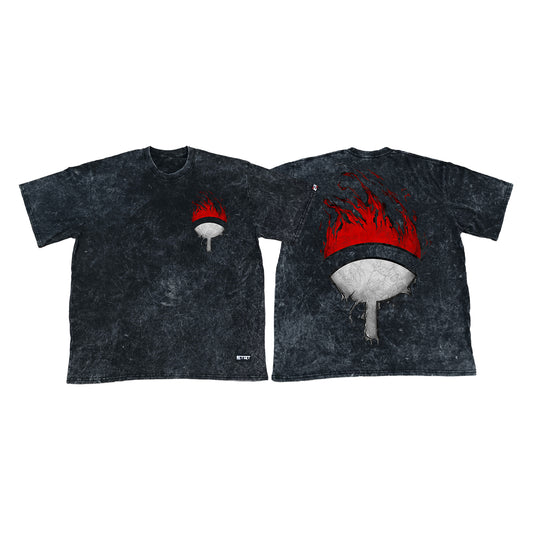 Acid Washed Shirt - Naruto - Uchiha v6