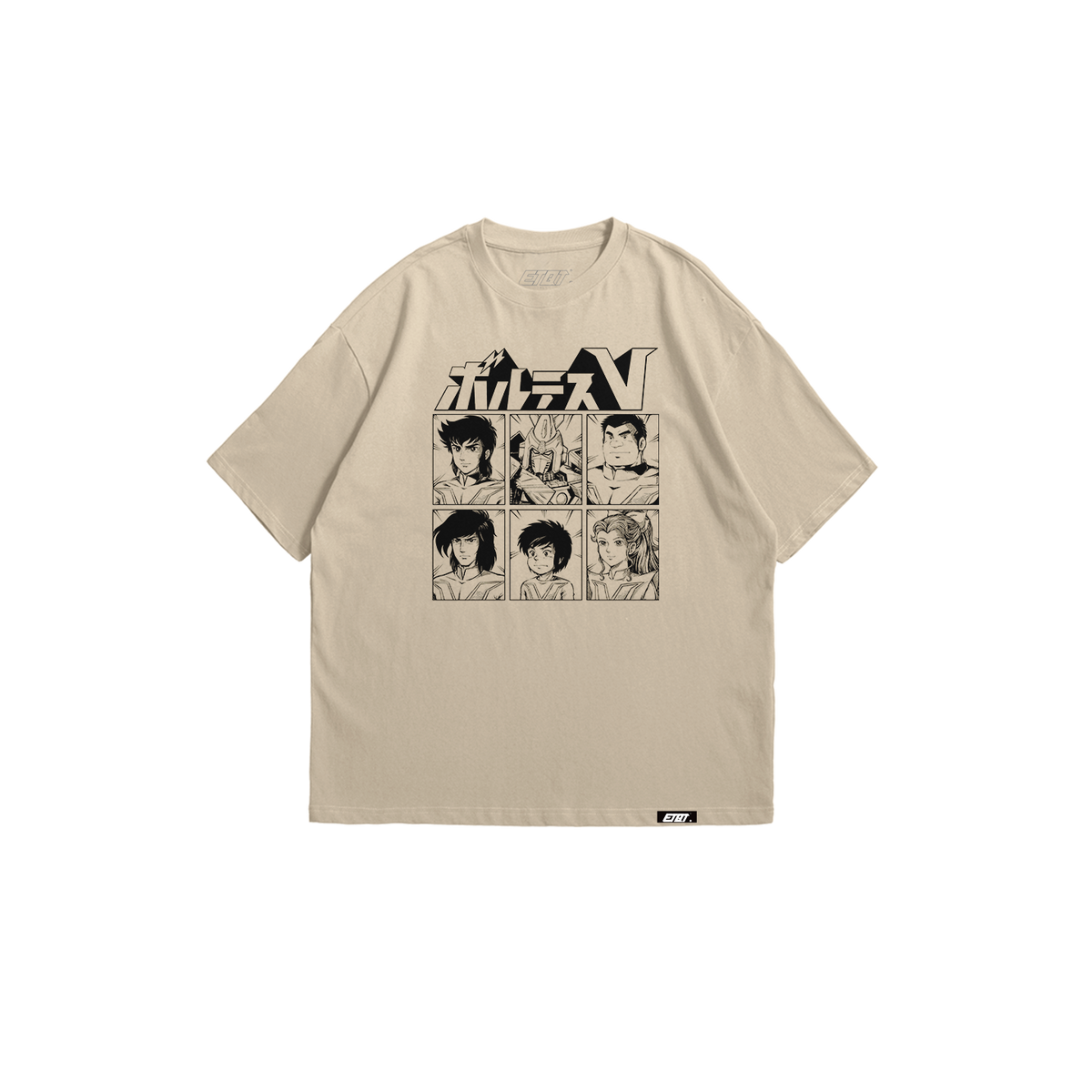 [New Released] Anime Shirt - Voltes V - Voltes V Retro Grid