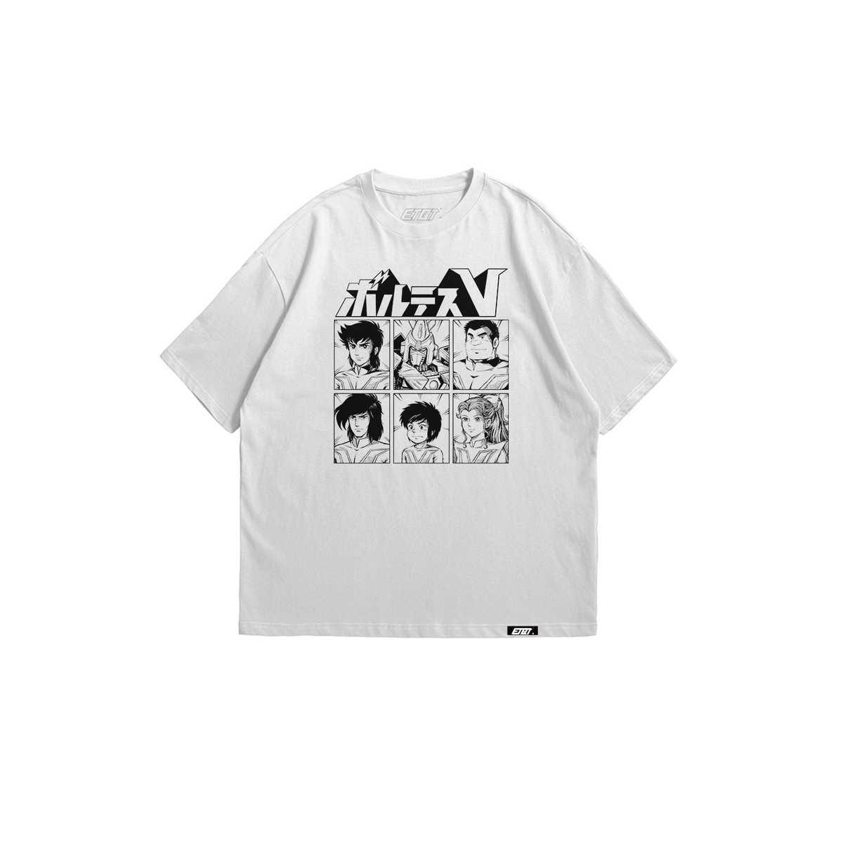 [New Released] Anime Shirt - Voltes V - Voltes V Retro Grid