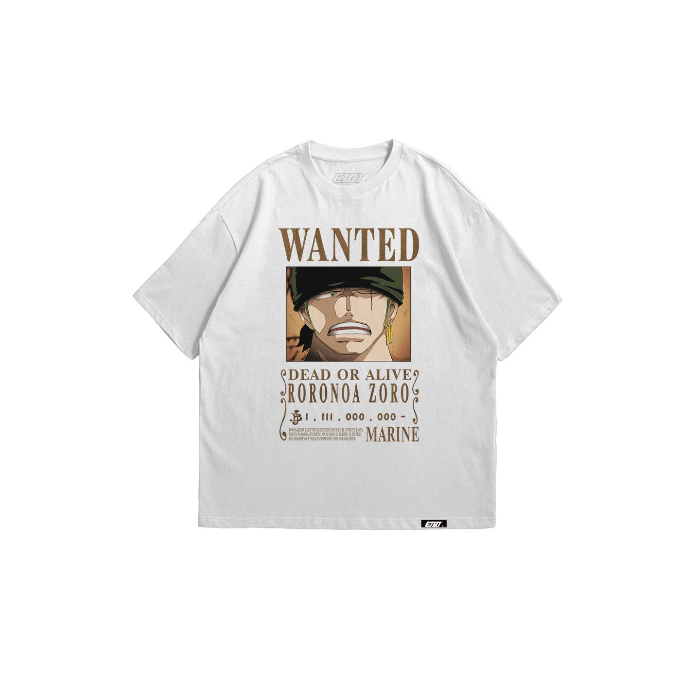 Anime Shirt - Wanted Poster - Zoro v2
