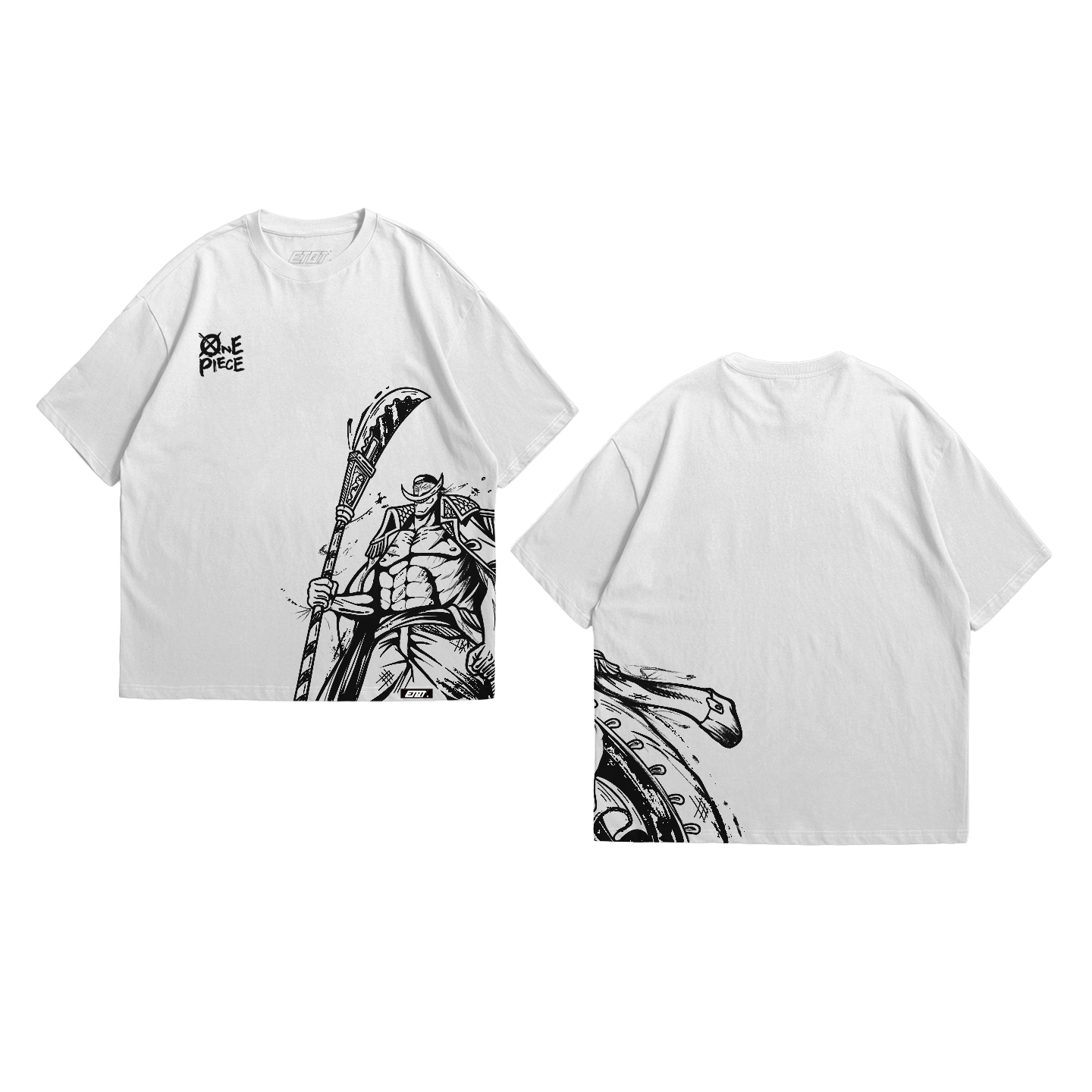 [New Released] Anime Shirt - One Piece - Jolly Roger - White Beard v2