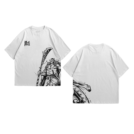 [New Released] Anime Shirt - One Piece - Jolly Roger - White Beard v2