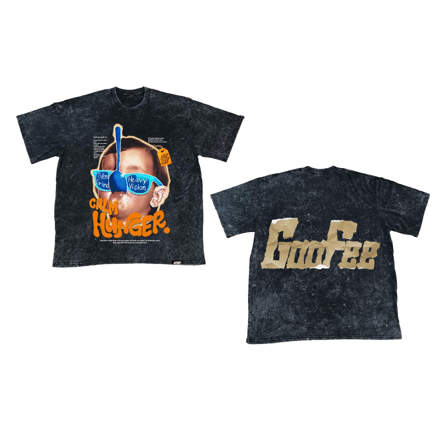 [New Released] Acid Washed Shirt - Brand Shirt - Calm Hunger